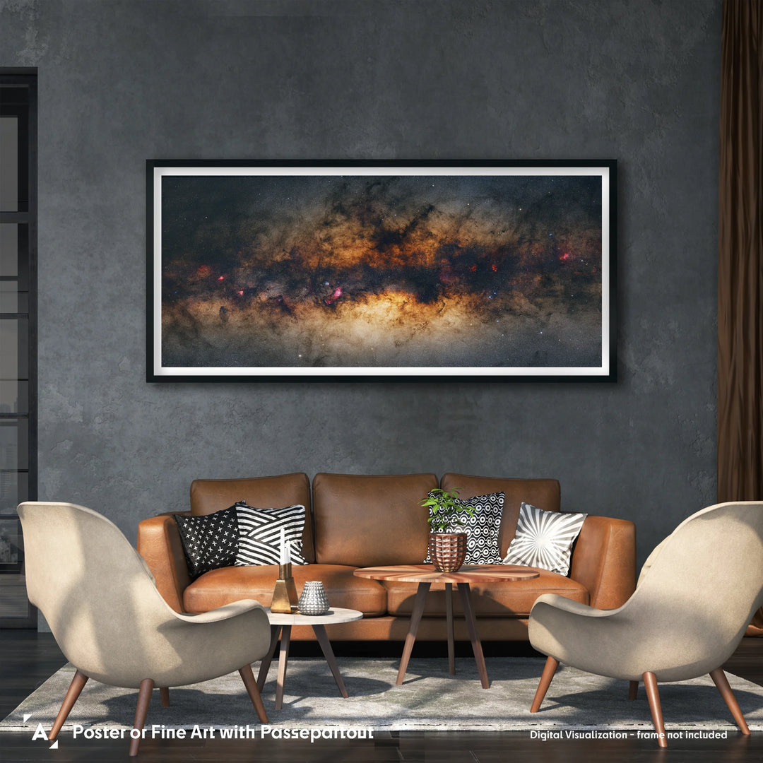 Galactic Center of Milky Way Poster (Gigapixel Panorama Series)