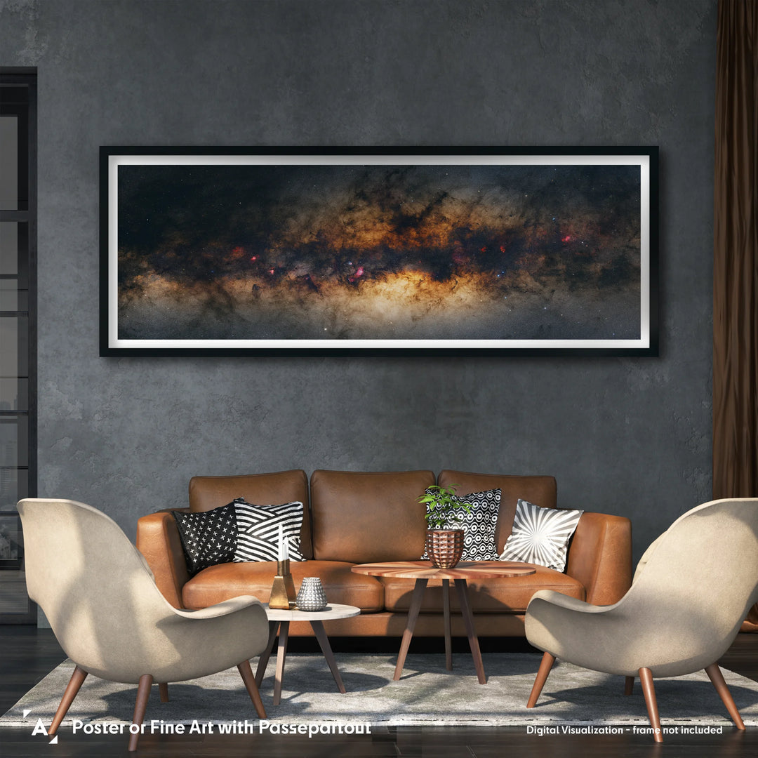 Galactic Center of Milky Way Poster (Gigapixel Panorama Series)