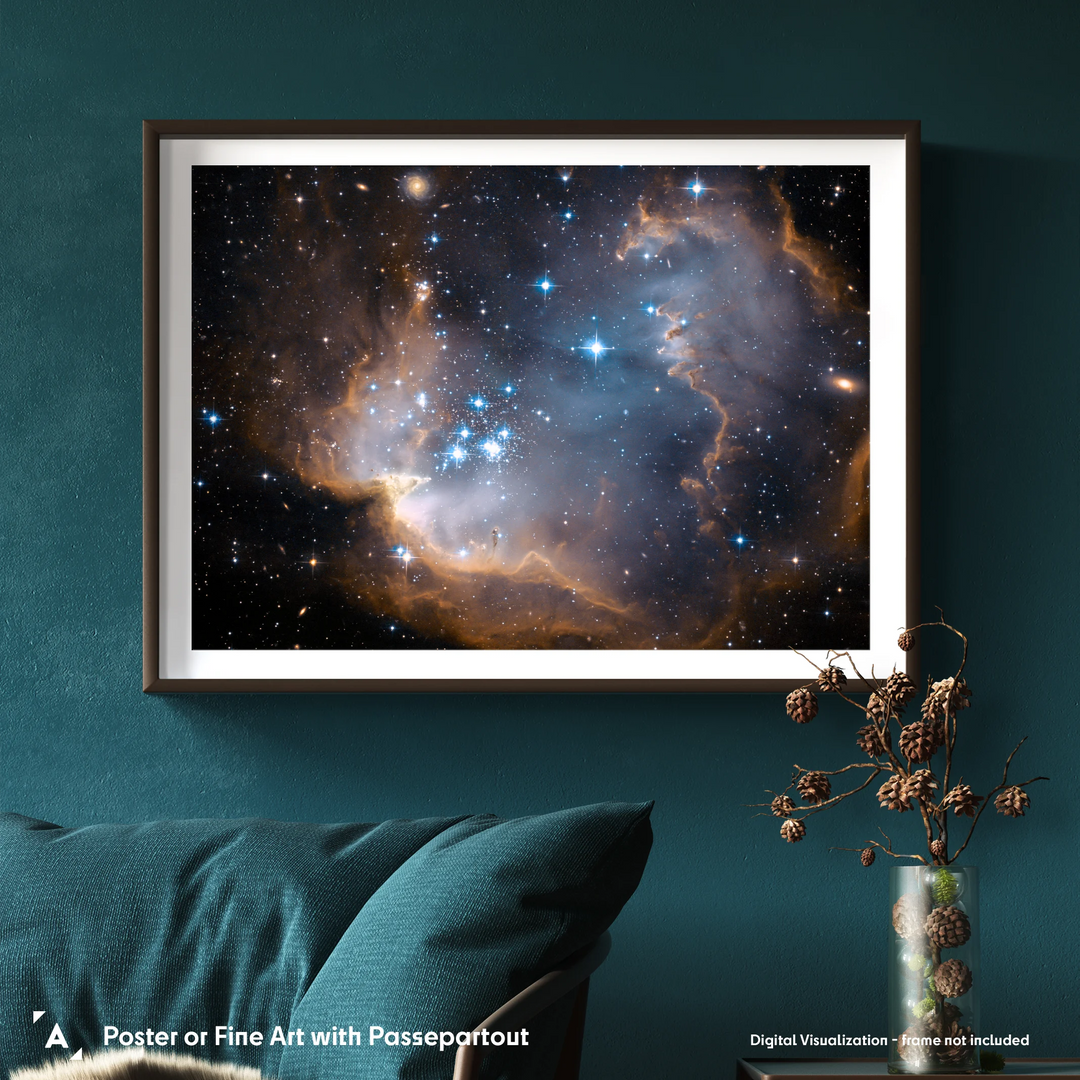 NGC 602 (Hubble View) Poster