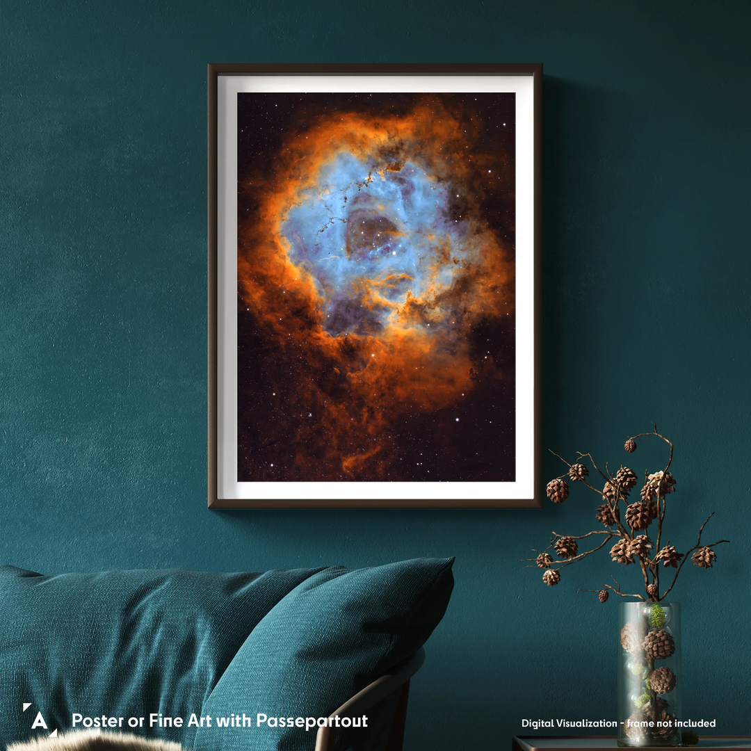 Rod Prazeres: Galactic Blossom - The Rosette Nebula Poster