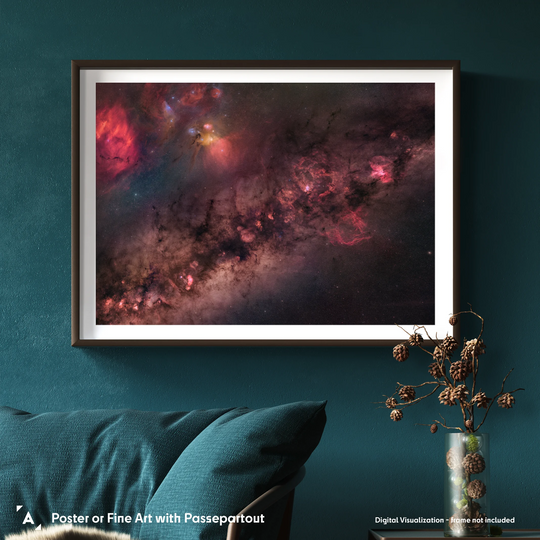 Stefan Lenz: Enhanced Center of the Milky Way Poster (One Billion Pixel Mosaic)