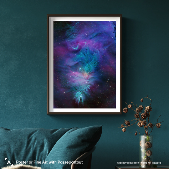 Steve Leonard: Cone Nebula and Christmas Tree Cluster Poster