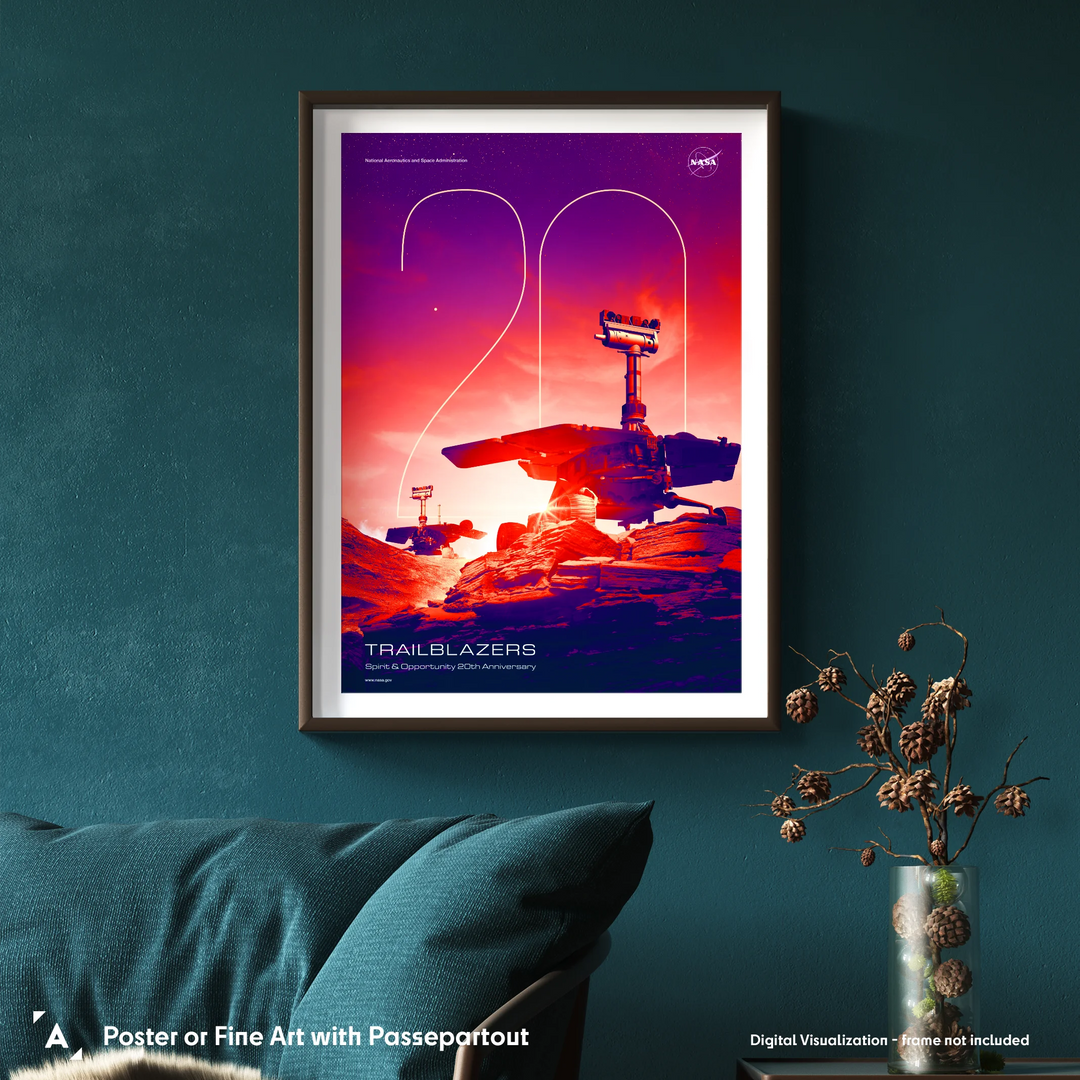 NASA Poster: Spirit & Opportunity (20th Anniversary)