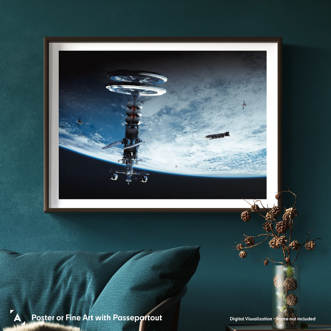 Maciej Rebisz: Orbital Station Poster