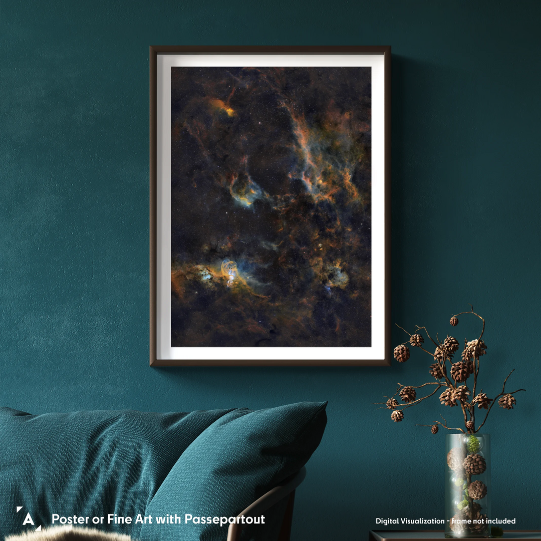 Rod Prazeres: Cosmic Beacon - The Statue of Liberty Nebula and Surroundings Poster