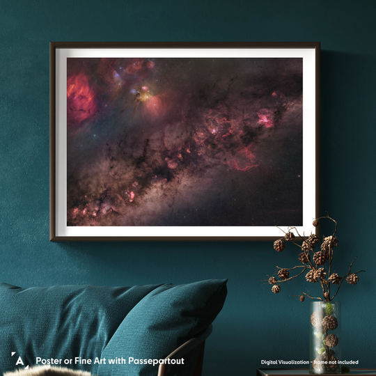 Stefan Lenz: Enhanced Center of the Milky Way Poster (One Billion Pixel Mosaic)