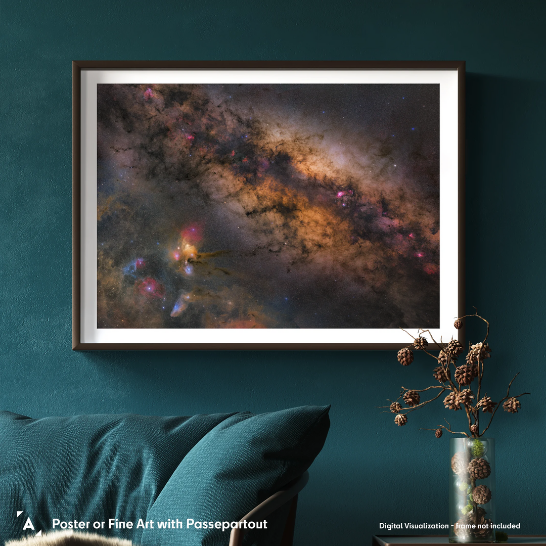 Stefan Lenz: Colorful Center of the Milky Way Poster