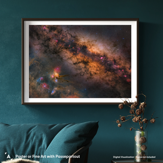 Stefan Lenz: Colorful Center of the Milky Way Poster