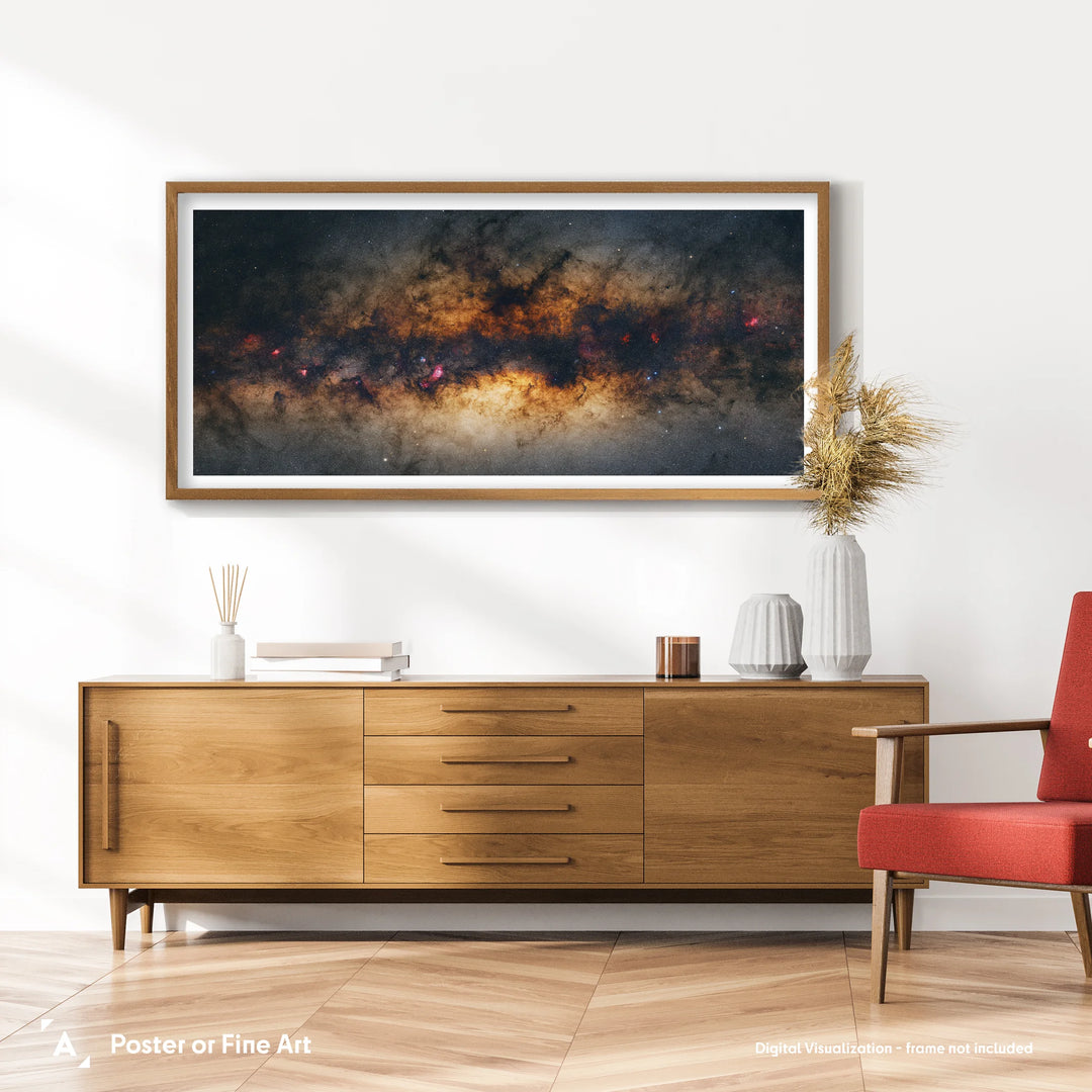 Galactic Center of Milky Way Poster (Gigapixel Panorama Series)