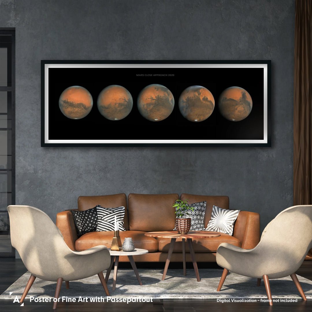 Damian Peach: Mars Close Approach 2020 Poster