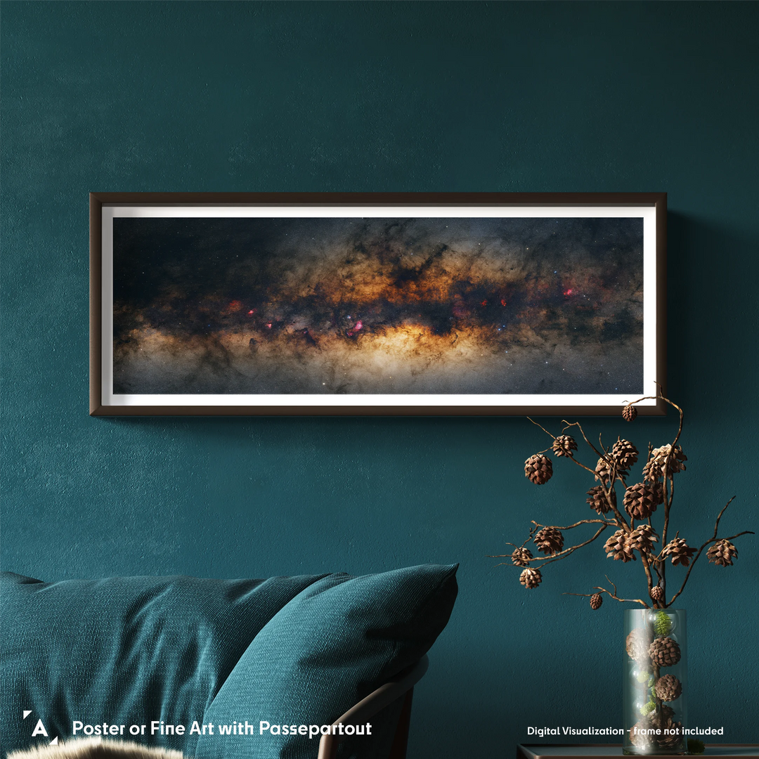 Galactic Center of Milky Way Poster (Gigapixel Panorama Series)