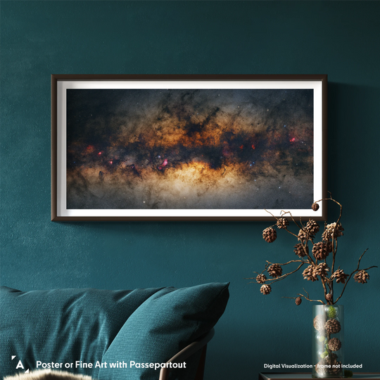 Galactic Center of Milky Way Poster (Gigapixel Panorama Series)