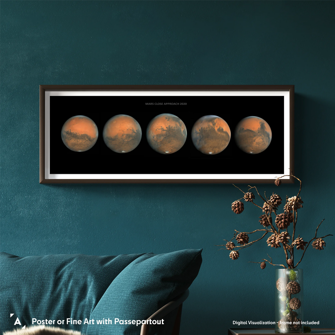 Damian Peach: Mars Close Approach 2020 Poster