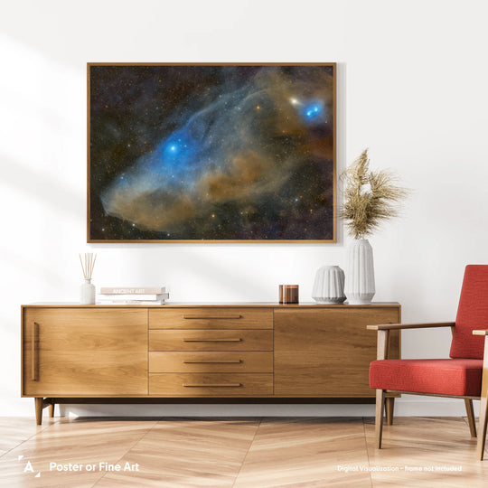 Stefan Lenz: The Blue Horsehead Nebula Poster