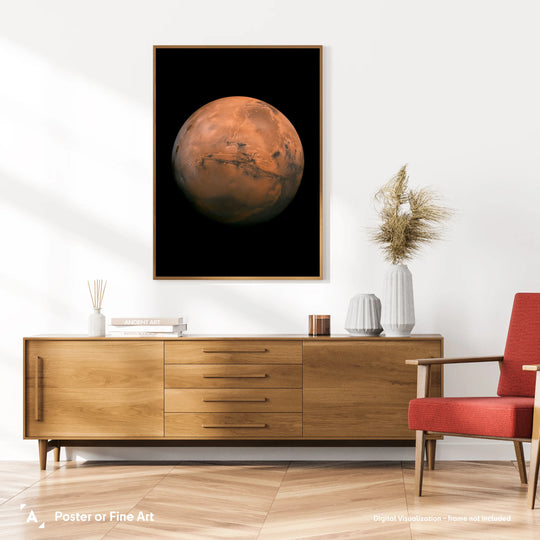 NASA Mars Valles Marineris Poster