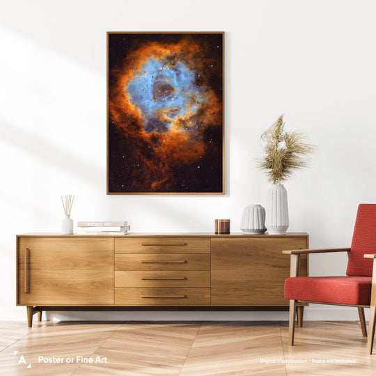 Rod Prazeres: Galactic Blossom - The Rosette Nebula Poster