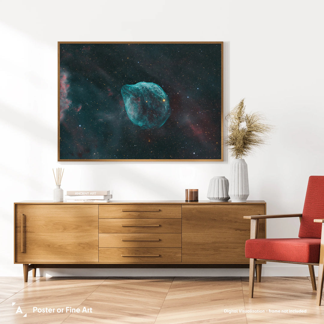 Rod Prazeres: A Celestial Sentinel in the Depths of Space - The Dolphin Head Nebula Poster