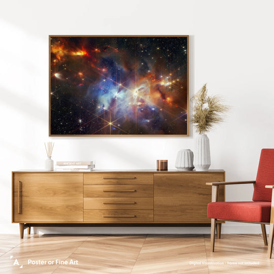 JWST: Serpens Nebula Poster