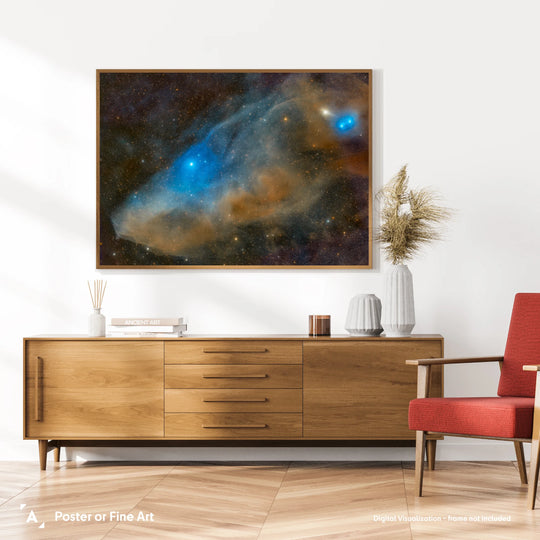 Stefan Lenz: The Blue Horsehead Nebula Poster