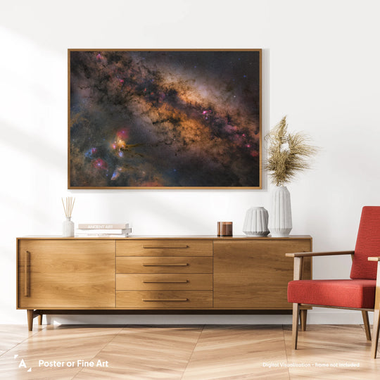 Stefan Lenz: Colorful Center of the Milky Way Poster