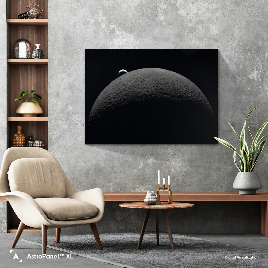 Modern Moon A New View of the Moon, Artemis II | Earthset NASA Print | Astrography