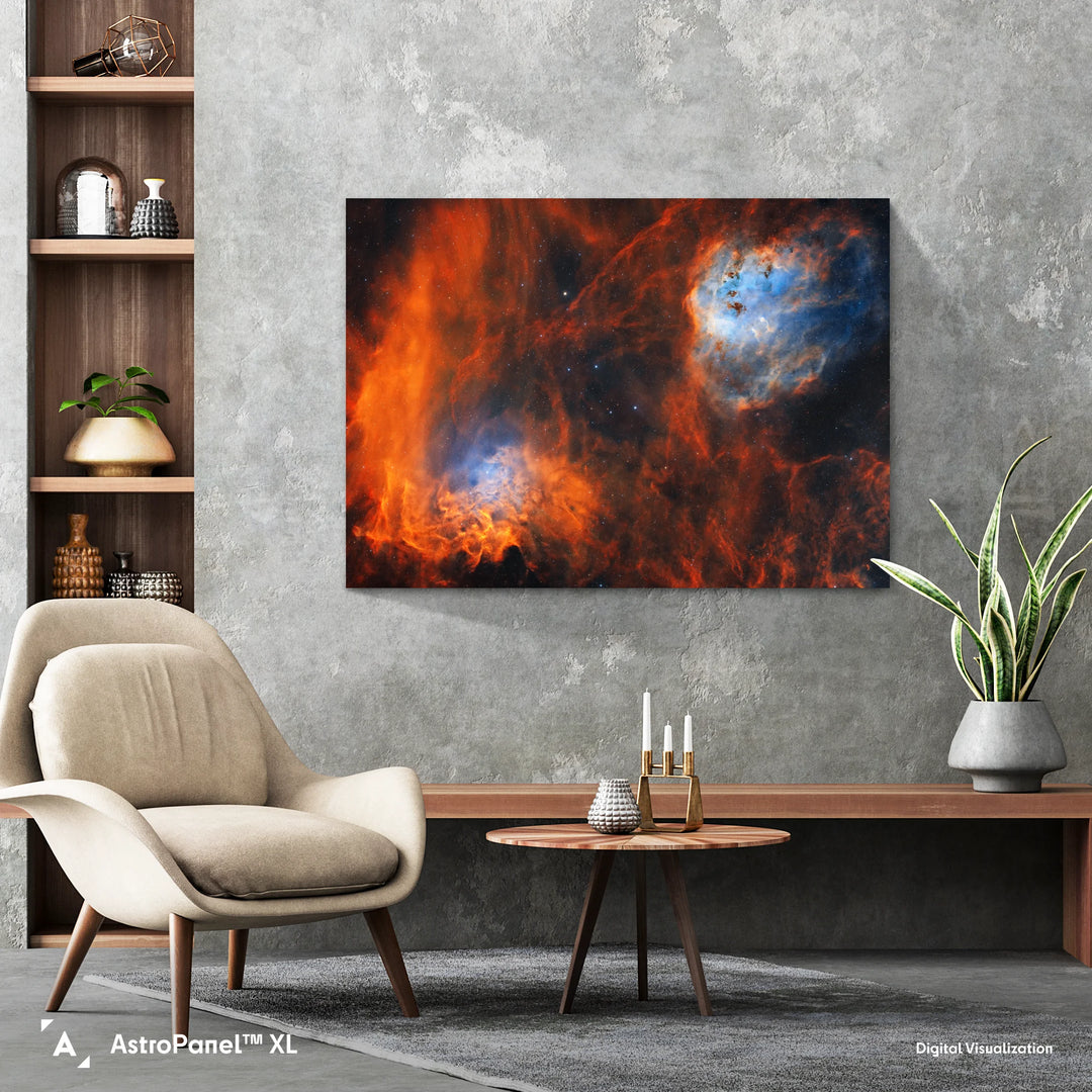 Logan Carpenter: The Flame Nebula and the Tadpoles Nebula Poster