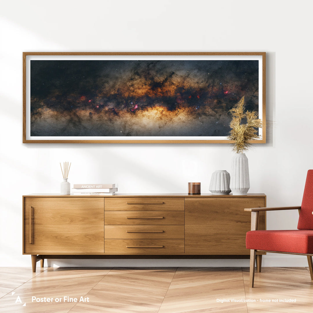 Galactic Center of Milky Way Poster (Gigapixel Panorama Series)