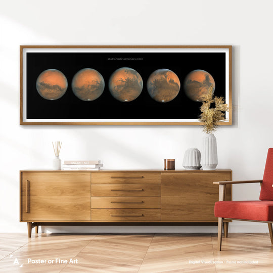 Damian Peach: Mars Close Approach 2020 Poster