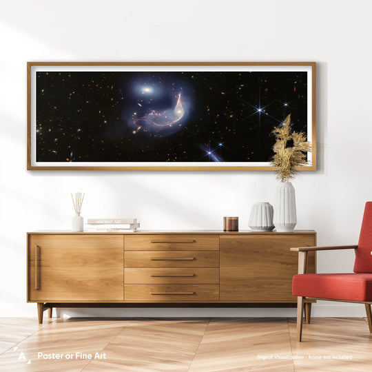 JWST: Interacting Galaxies Arp 142 Panorama Poster