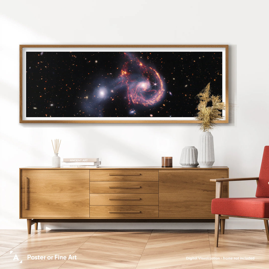 JWST: Arp 107 Panorama Poster