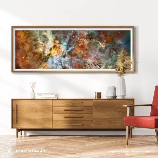 HST: Star Birth in Carina Nebula Panorama Poster