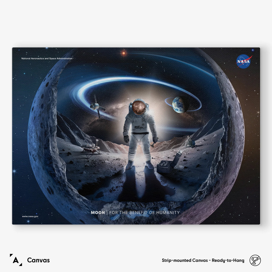 Moon: For The Benefit of Humanity (NASA Poster)