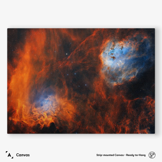 Logan Carpenter: The Flame Nebula and the Tadpoles Nebula Poster