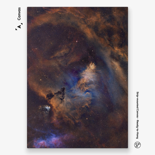 Rod Prazeres: Celestial Masterpiece - The Christmas Tree Cluster and Cone Nebula Poster