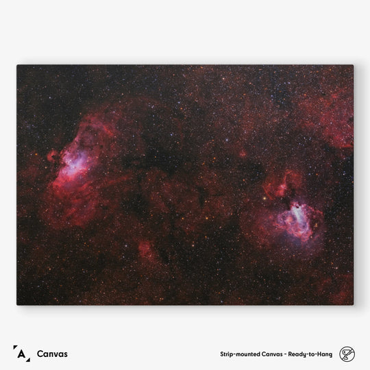 Lionel Majzik: Eagle and Omega Nebulae Poster