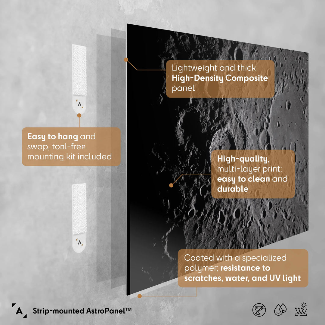 Shadows Across Vavilov Crater, Artemis II