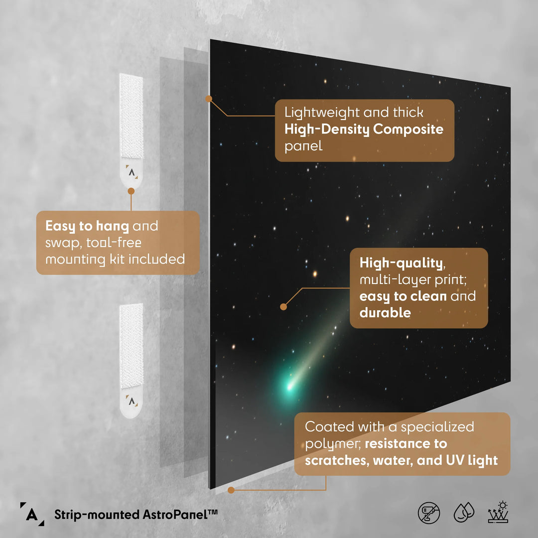 Lionel Majzik: Comet C/2021 A1 (Leonard) Poster