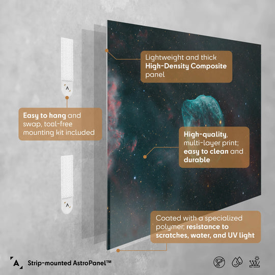 Rod Prazeres: A Celestial Sentinel in the Depths of Space - The Dolphin Head Nebula Poster