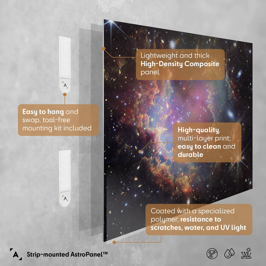 NGC 602 (Webb View: NIRCam and MIRI image) Poster