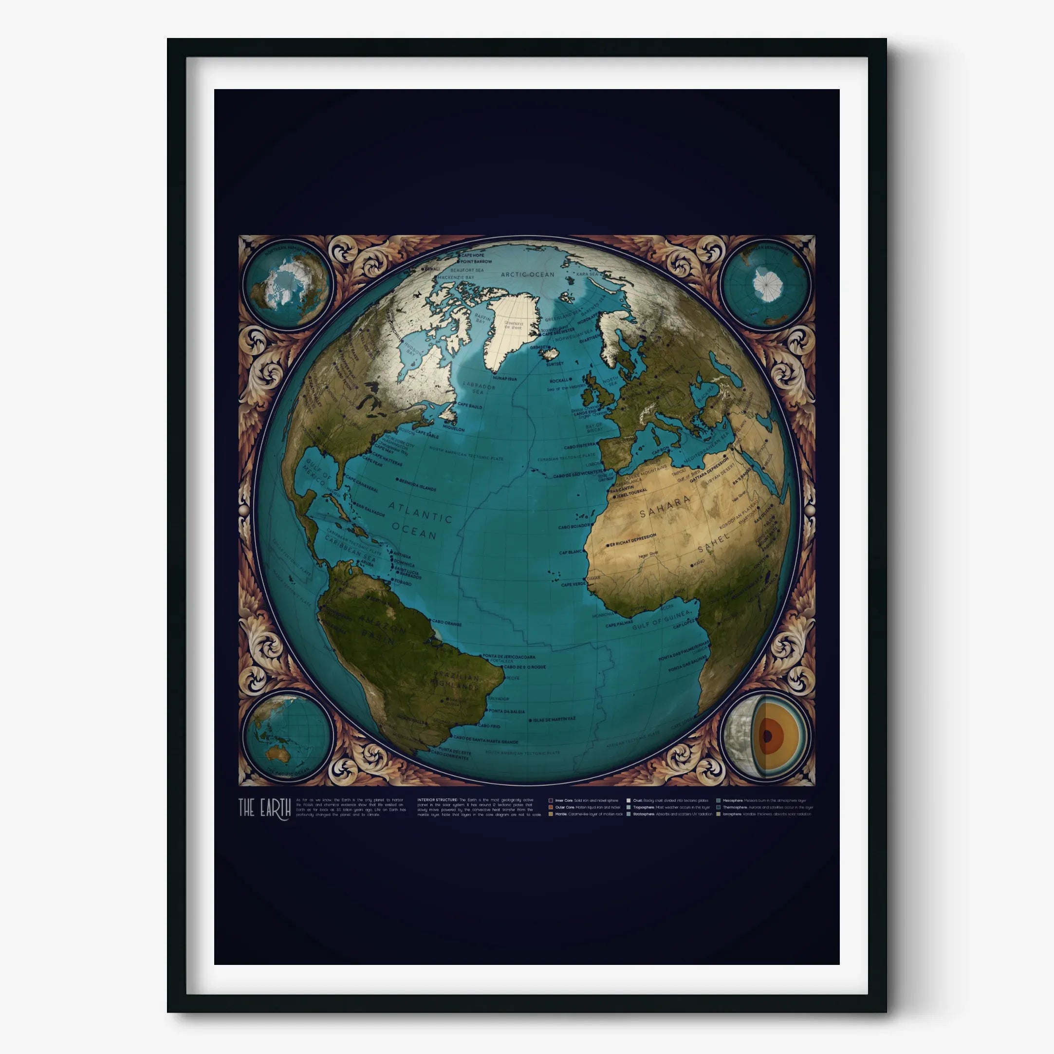 A Map of Earth by Eleanor Lutz | Astrography Posters