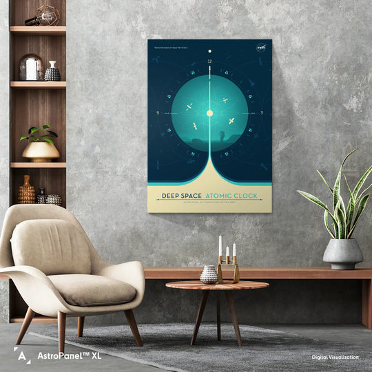 Atomic Clock Poster: NASA Visions of the Future (Blue Version)