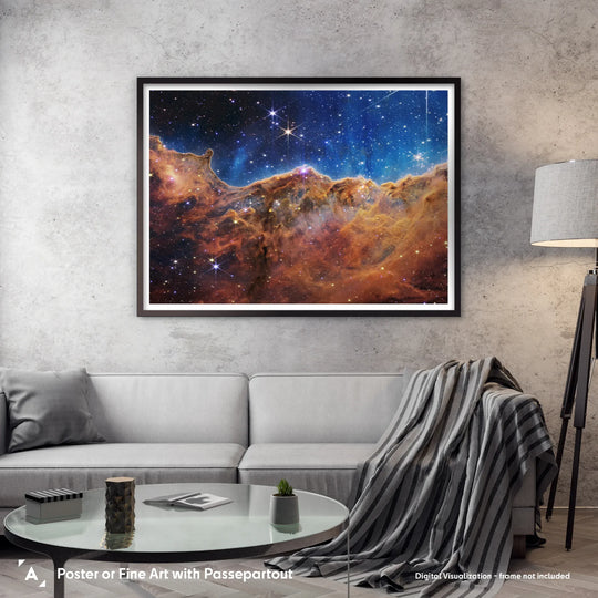 “Cosmic Cliffs” in the Carina Nebula Poster