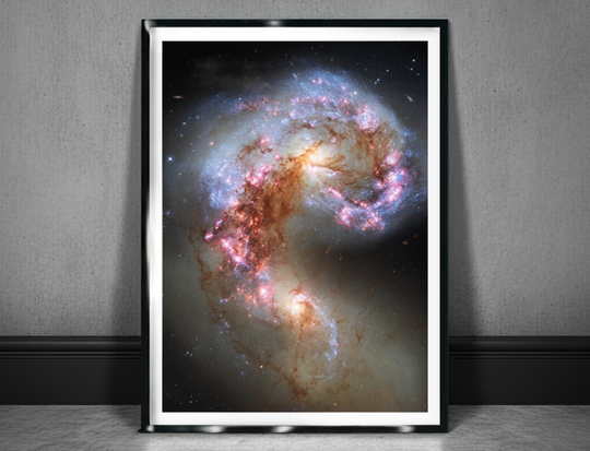 Antennae Galaxies NGC 4038 and NGC 4039 Poster