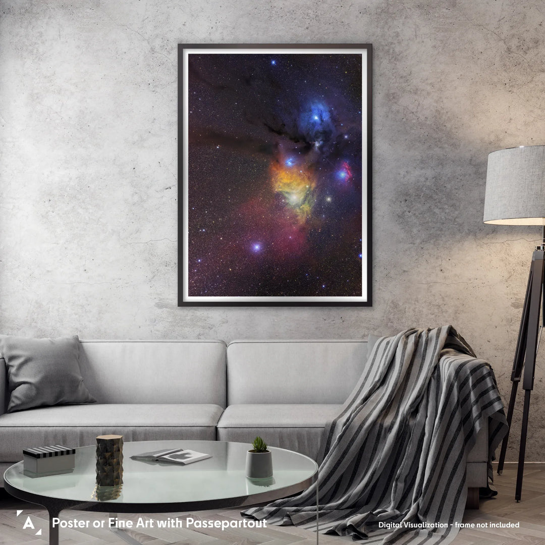 Gerald Rhemann: Nebula and Star Clusters around Rho Ophiuchi Poster