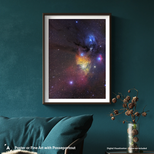 Gerald Rhemann: Nebula and Star Clusters around Rho Ophiuchi Poster