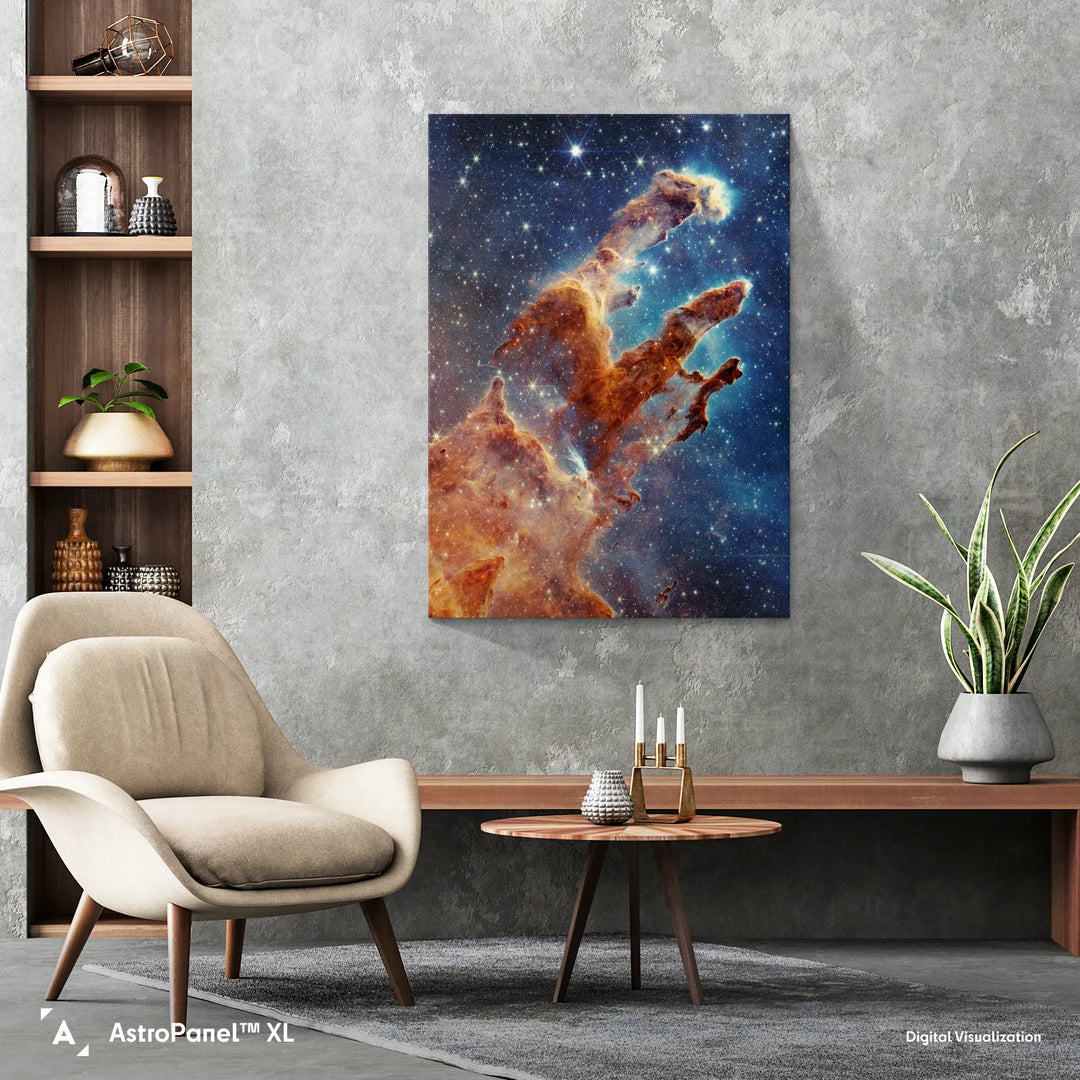 Jesion - Pillars of Creation James Webb with Hubble