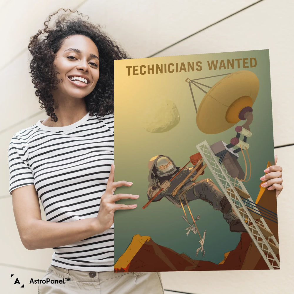 NASA Mars Recruitment Poster: Technicians Wanted