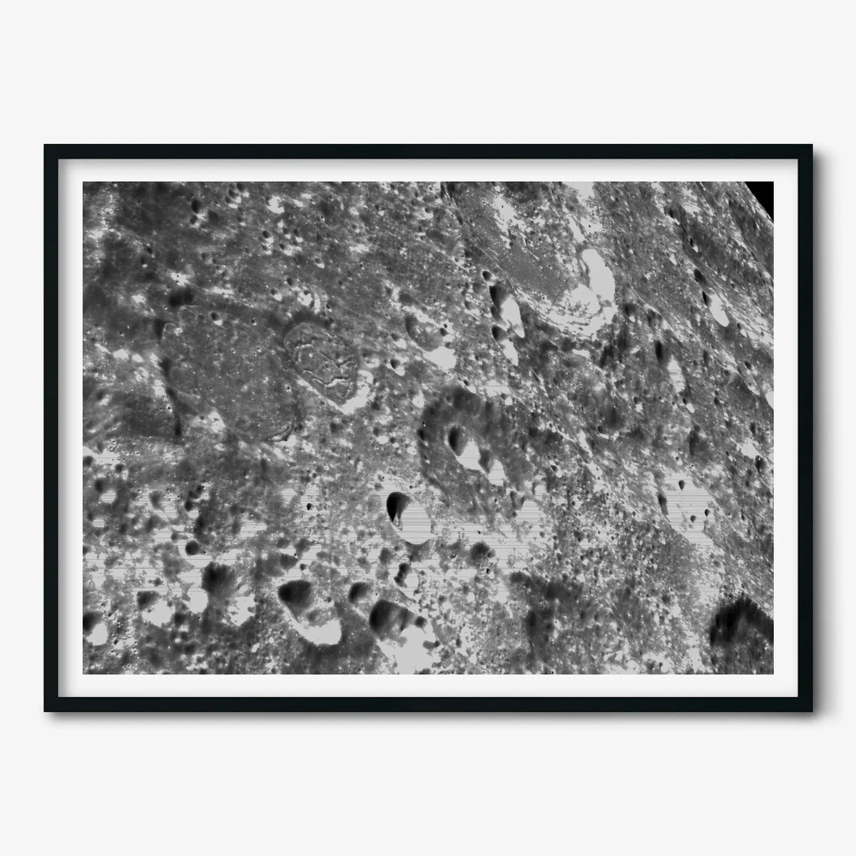 NASA Poster: Orion’s Moon Crater Close-up