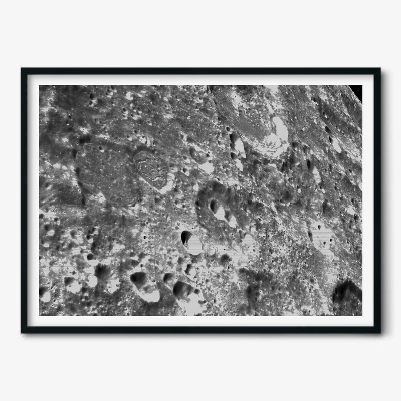 NASA Poster: Orion’s Moon Crater Close-up