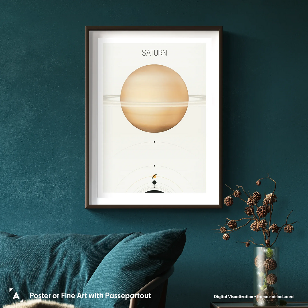 Solar System Light: Saturn Poster